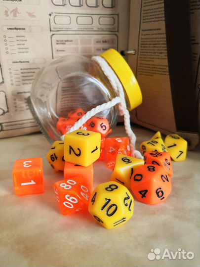 Набор кубов, дайсы, DnD, dice
