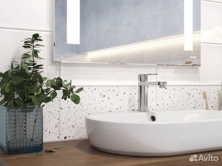 Зеркало Cersanit Base 70 kn-lu-led020*70-b-os Хром