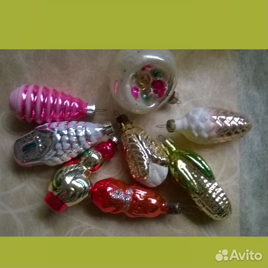 Ёлочные игрушки фигурки СССР винтаж разные наборы