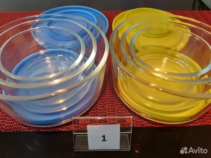 Контейнеры стеклянные герметичные разного объема