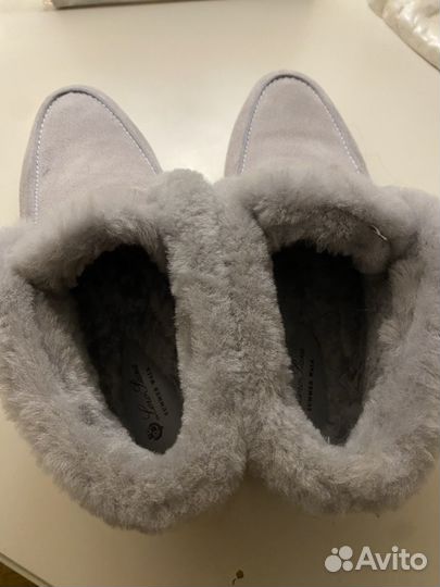 Лоферы с мехом loro piana