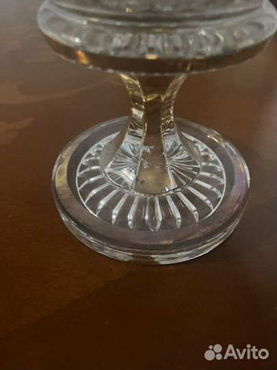 Ваза для фруктов хрусталь