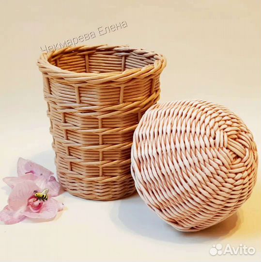 Шкатулка плетеная