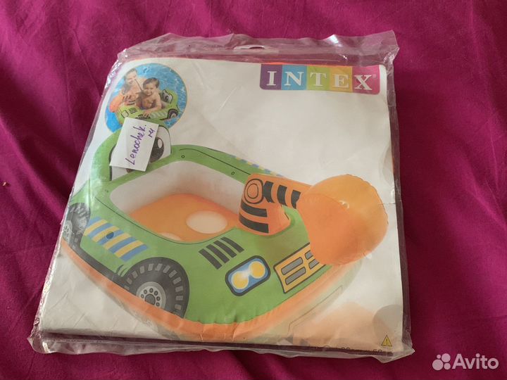 Надувные ходунки Экскаватор 85*58 см, 1-2 года