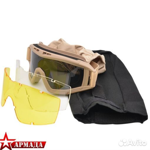 Очки Airsoft Desert Locust Style 3 сменные линзы P