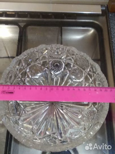 Хрусталь СССР. Чайная чашка редкая, вазы