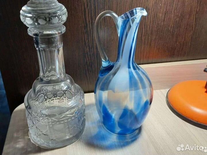 Графин хрустальный +кувшин СССР