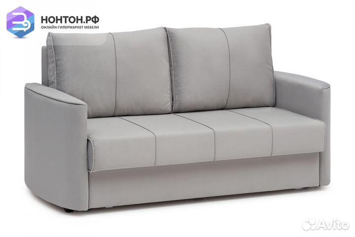 Диван еврокнижка Колибри серый