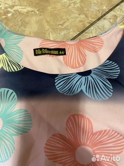 Летнее платье яркое 44 размер