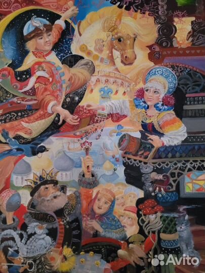 Картина маслом на холсте Сказка