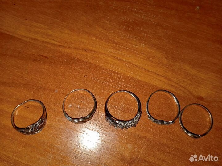 Кольца серебрянные