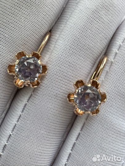 Золотые серьги СССР