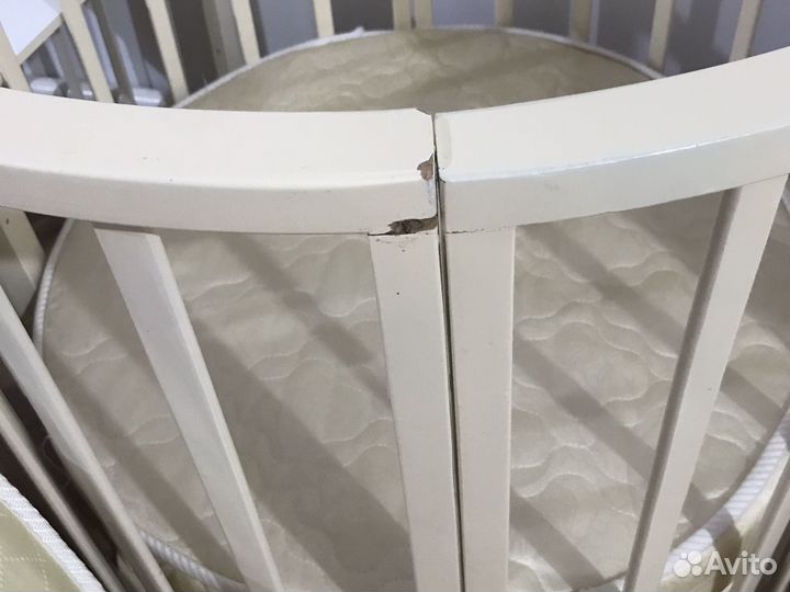 Детская кроватка трансформер с маятником б/у