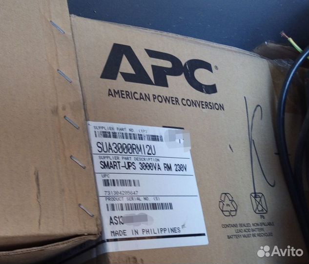 Новый ибп apc sua3000rmi2u