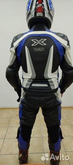 Мотокомбинезон раздельный IXS + шлем suomy