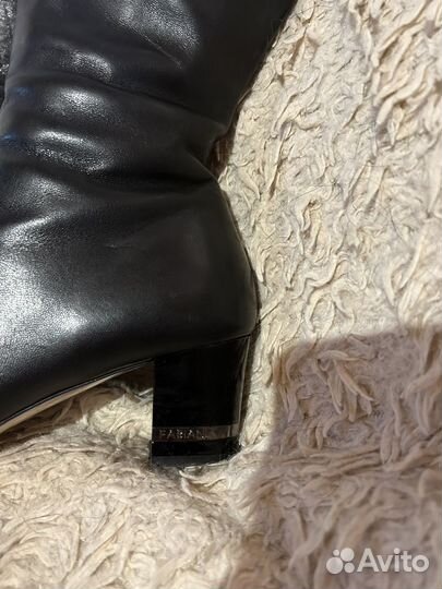 Кожаные женские сапоги Fabiani 37 размер