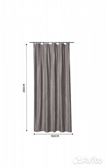 Шторы бархат новые 160х280, 2 шт