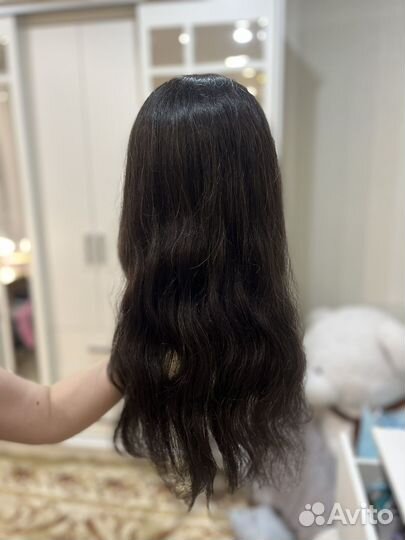 Манекен голова для причесок натуральные волосы