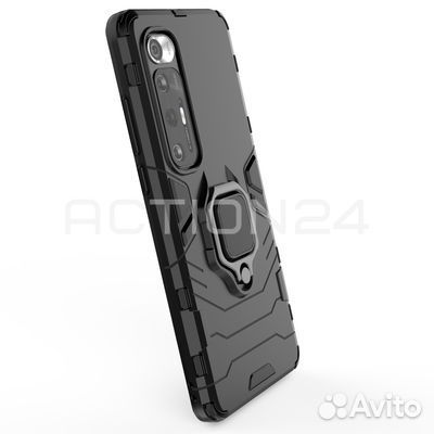 Чехол на Xiaomi Mi 10 Lite трансформер (черный)