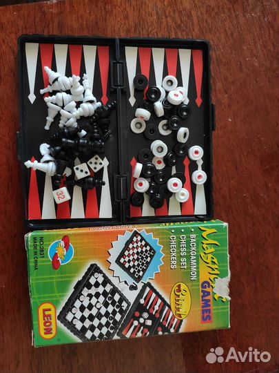 Шахматы нарды шашки 3 в 1