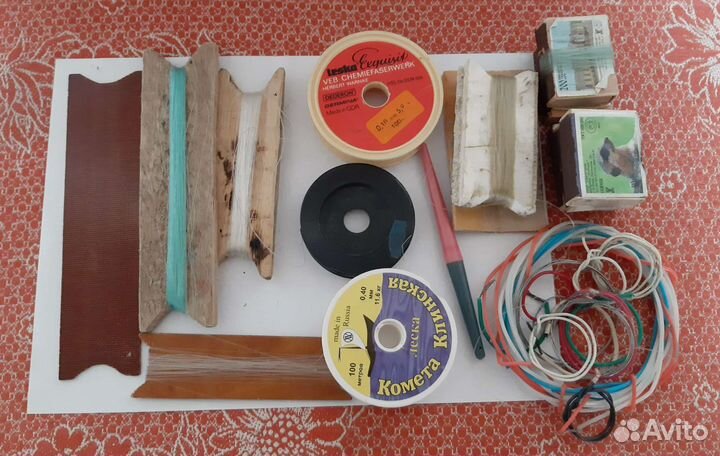 Лески, грузила рыболовные,цена за все