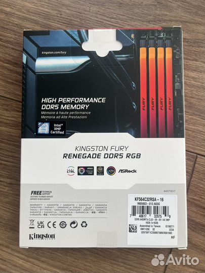 Опративная память Kingston Fury Renegate 16gb