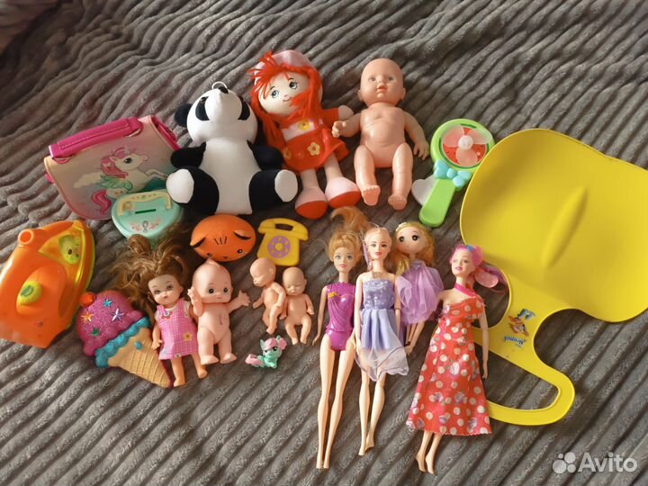 Игрушки пакетом для девочки