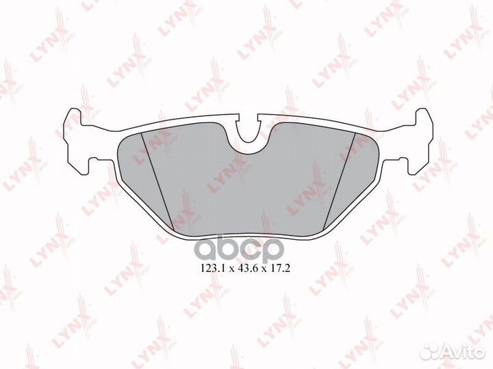 Колодки тормозные дисковые зад BD6501 lynxauto