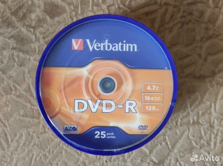 Диски DVD+R и диски CD-RW чистые