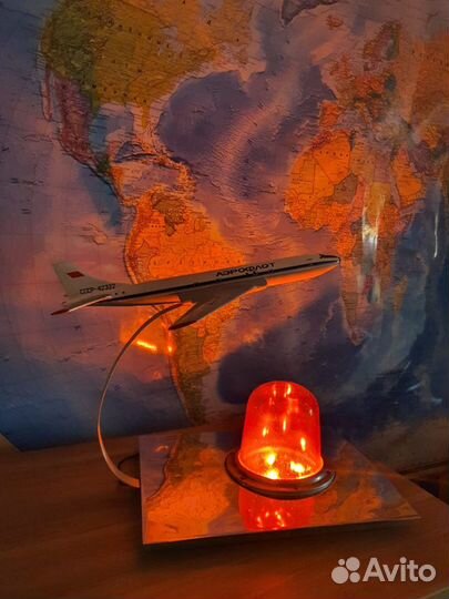 Светильник самолет Ту-104, начало 1960 г