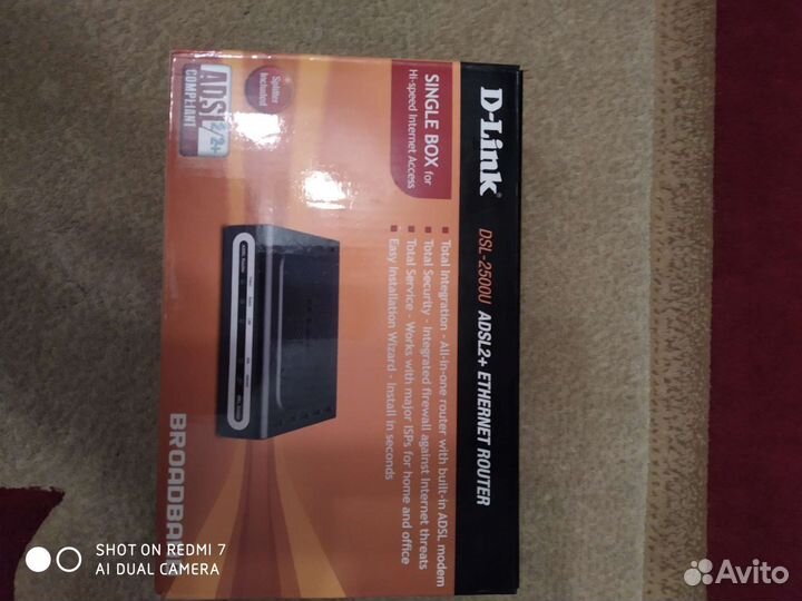 Модем D-Link DSL-2500U adsl2+ethernet router