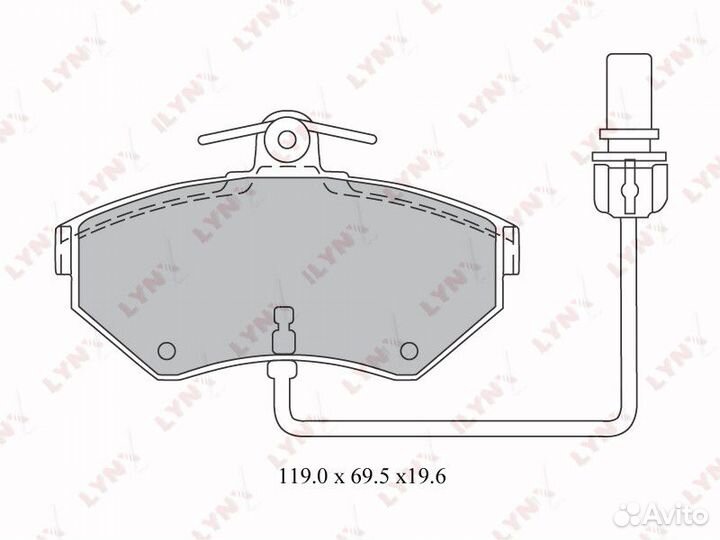 Колодки дисковые lynxauto BD-1215