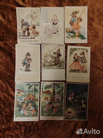 Открытки довоенные дети смешные добрые