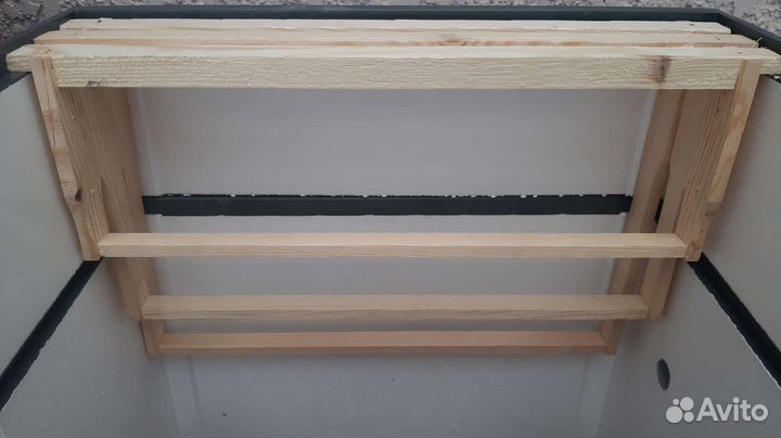 Рамки дадан, рута, магазинная, с вощиной, леской