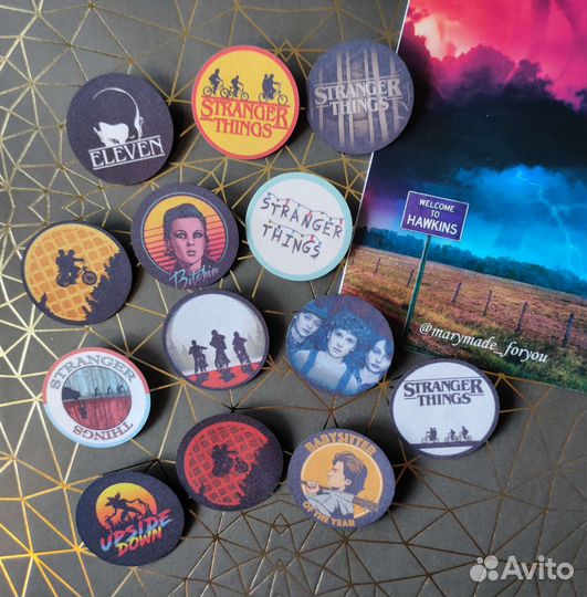Значки осд Stranger things