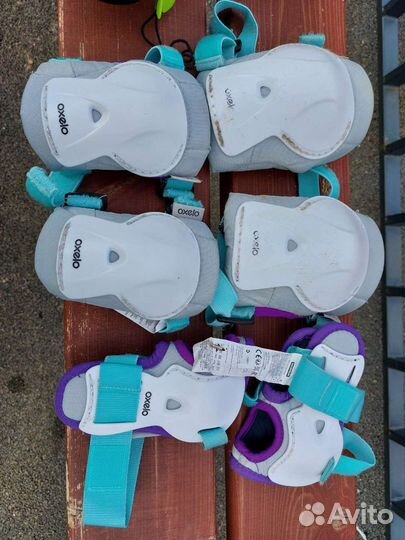 Ролики раздвижные 29-32 р + защита oxelo