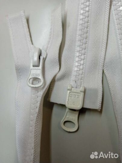 Молнии черная и белая двухзам 55 см