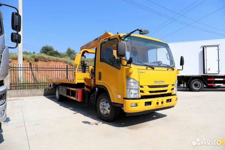 Isuzu Elf (N-series) с КМУ, 2024