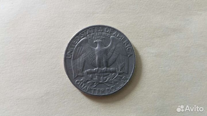 Монета 1/4 доллара