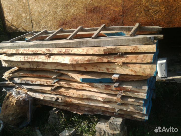 Доски дубовые необрезные