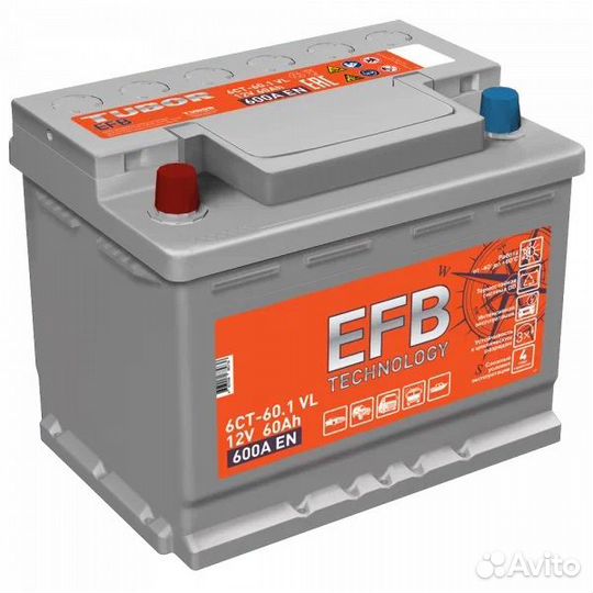 Аккумулятор titan EFB 6ст-60.1 VL