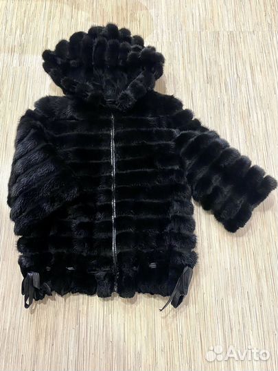 Шуба норковая с капюшоном 42 44