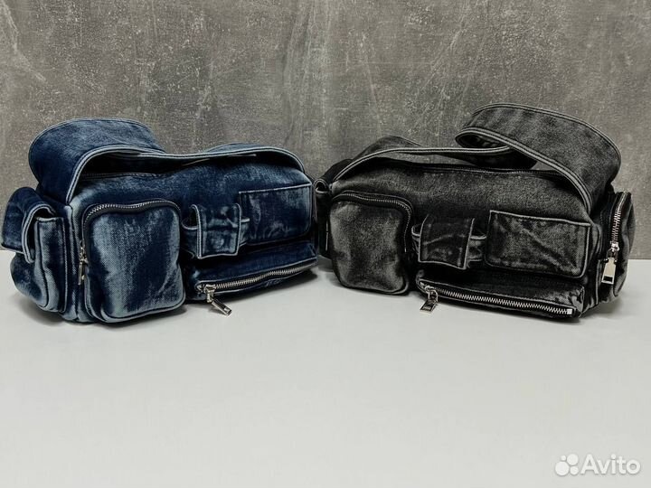 Сумка женская denim в стиле balenciaga премиум