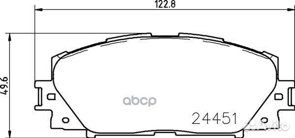 Колодки тормозные дисковые перед NP1091 NIS