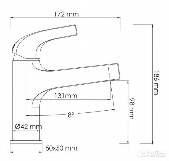 Смеситель для умывальника Sauer 7103