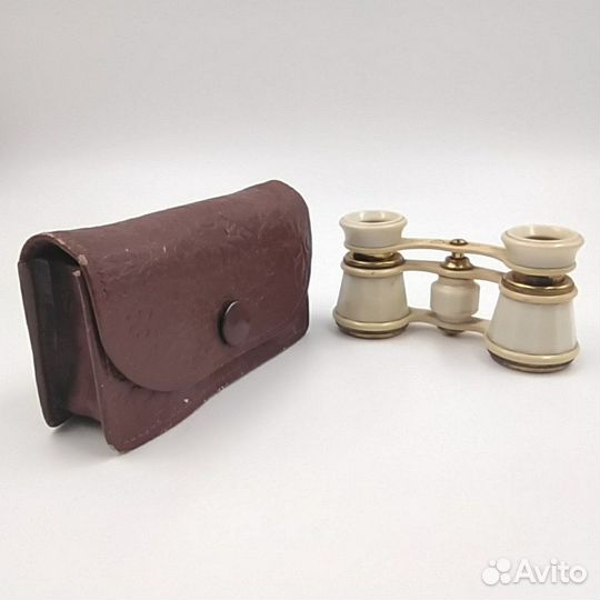 Бинокль театральный в чехле, стекло, пластик