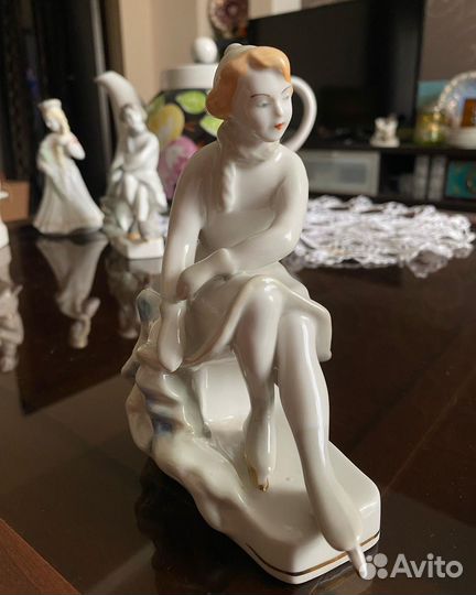 Статуэтка Фигуристка Рига 40-60 х СССР