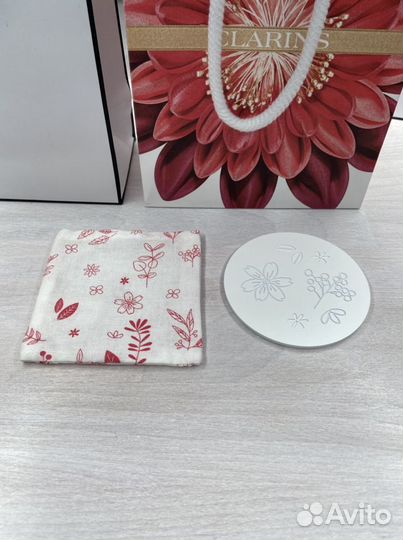 Clarins зеркало с чехлом