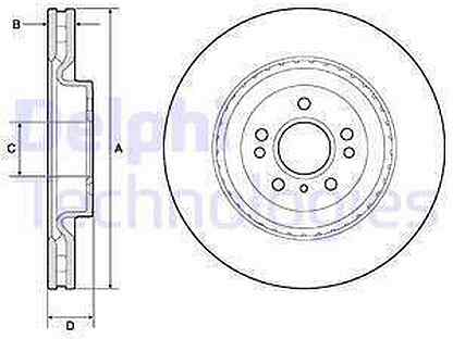 Диск тормозной mercedes ML W166 передний вент