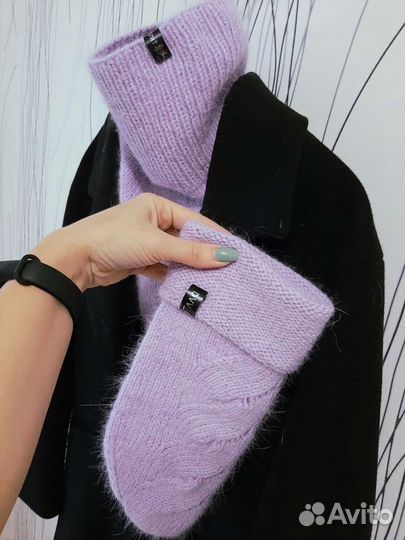 Комплект шапка и снуд